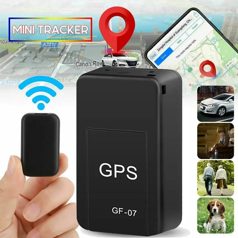 GF07 Mini GPS Real Time Car Locator Tracker Mini GF-07 Suppor Kartu GSM GPRS Tracking Mobil Motor Device Ultra Mini GF 07 Long Stanby 12 Hari