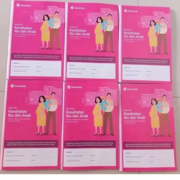 Kemenkes Buku KIA 2024 isi 10 Buku Kesehatan Ibu dan Anak 154 Halaman Gratis Stiker p4k Ready Stok