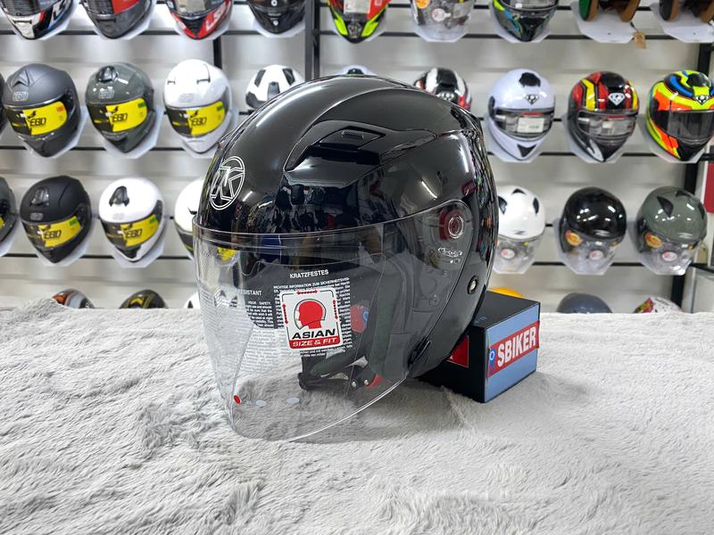 Nón Kyt 3 4 Mini Đen Bóng 1 kính Form Nhỏ Cho Nữ Chính Hãng Kyt