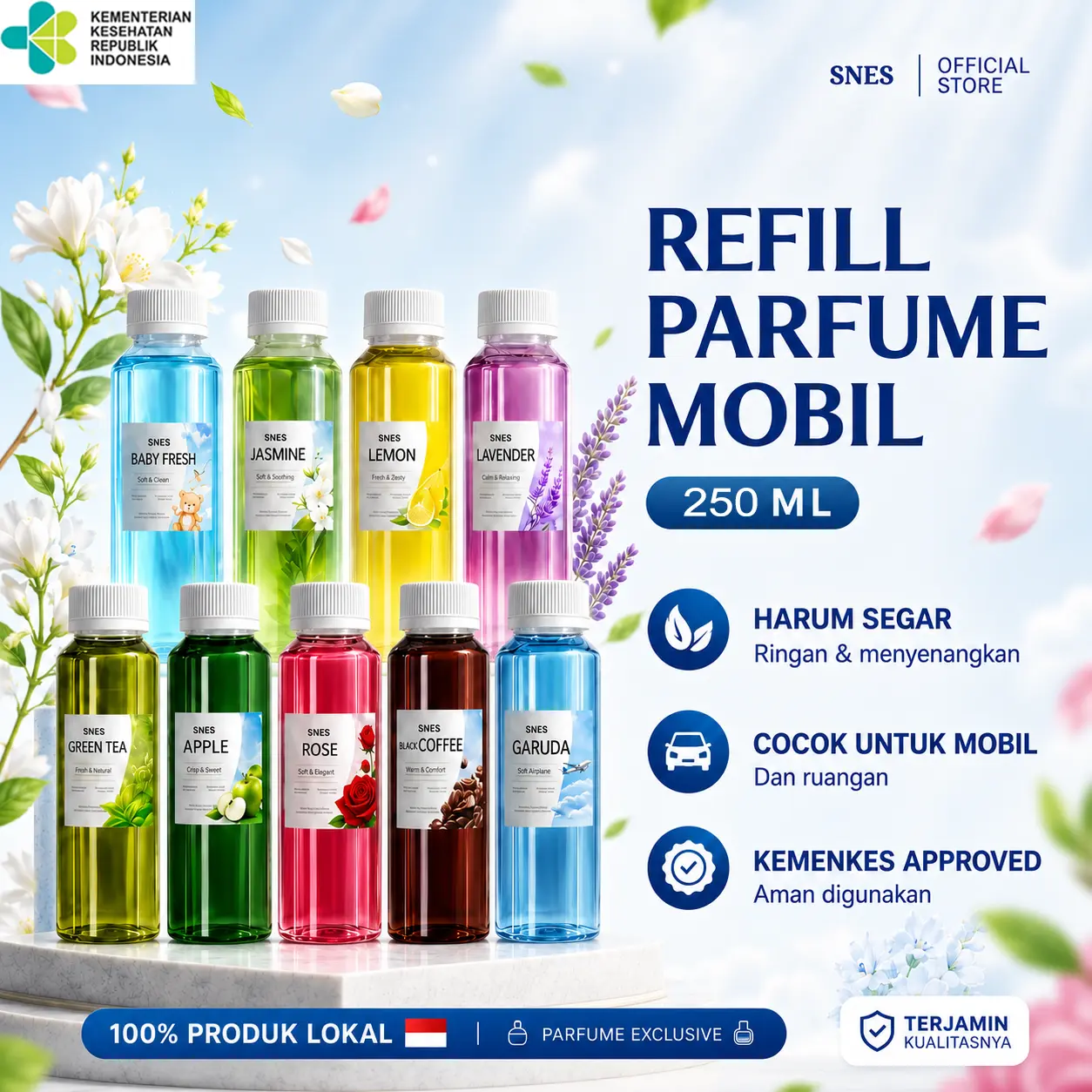 Refill Parfum Mobil Cair 250 ML Dan 500 ML Parfum Isi Ulang Parfum Mobil Dan Parfum Pajangan Mobil | Humidifier Mobil