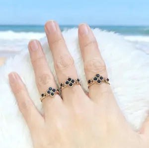 Cincin Diamond Permata Hitam Titanium Anti Karat