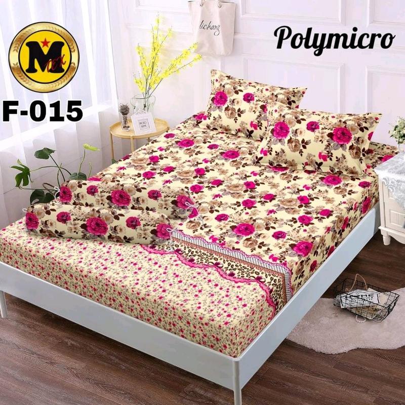SEPREI MOTIF BUNGA AESTHETIC 180*200 160*200 JUMBO FREE 2 SARUNG BANTAL 1 GULING Springbed 3