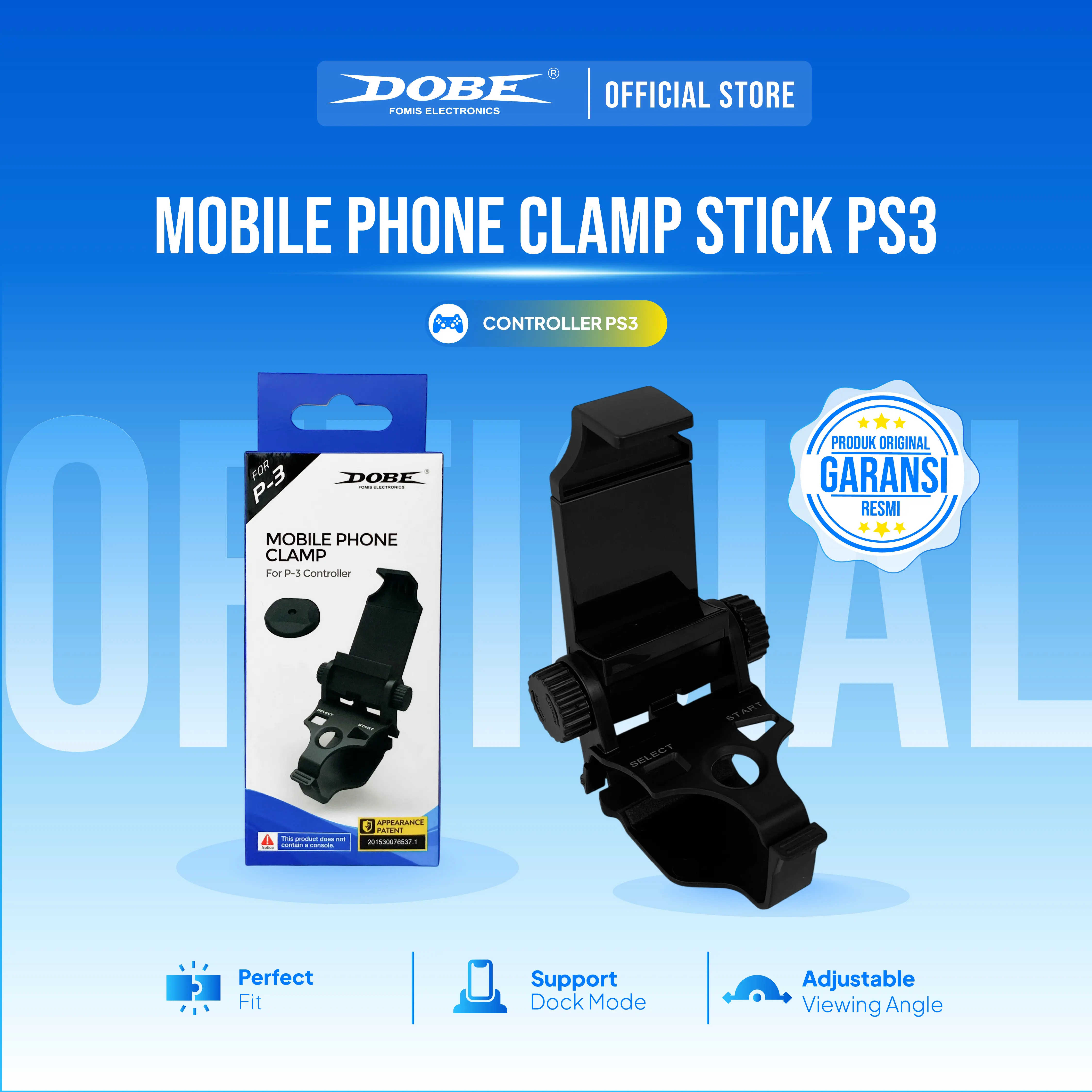 Dobe Mobile Phone Clamp PS3 Controller - Official Indonesia
