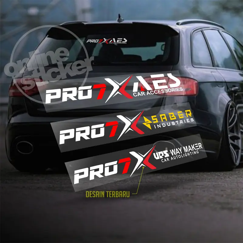 Stiker size besar Pro7 x AES, Saber, UPS part.2 | cutting menyala 1