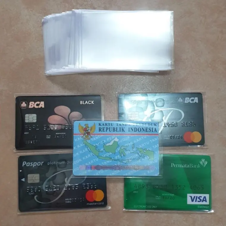 SARUNG ATM PELINDUNG KTP KARTU KREDIT PLASTIK PLASTIC COVER ID CARD 6