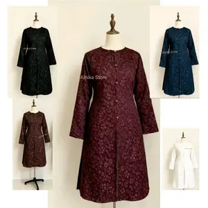 tunika hari raya, tunik lebaran, tunik embos jaguard, tunik busana muslim, tunik melayu