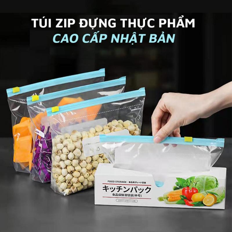 Túi Zip Đựng Thực Phẩm Cao Cấp Modeco - Túi Bảo Quản Thức Ăn, Đồ Khô, Đồ Tươi…