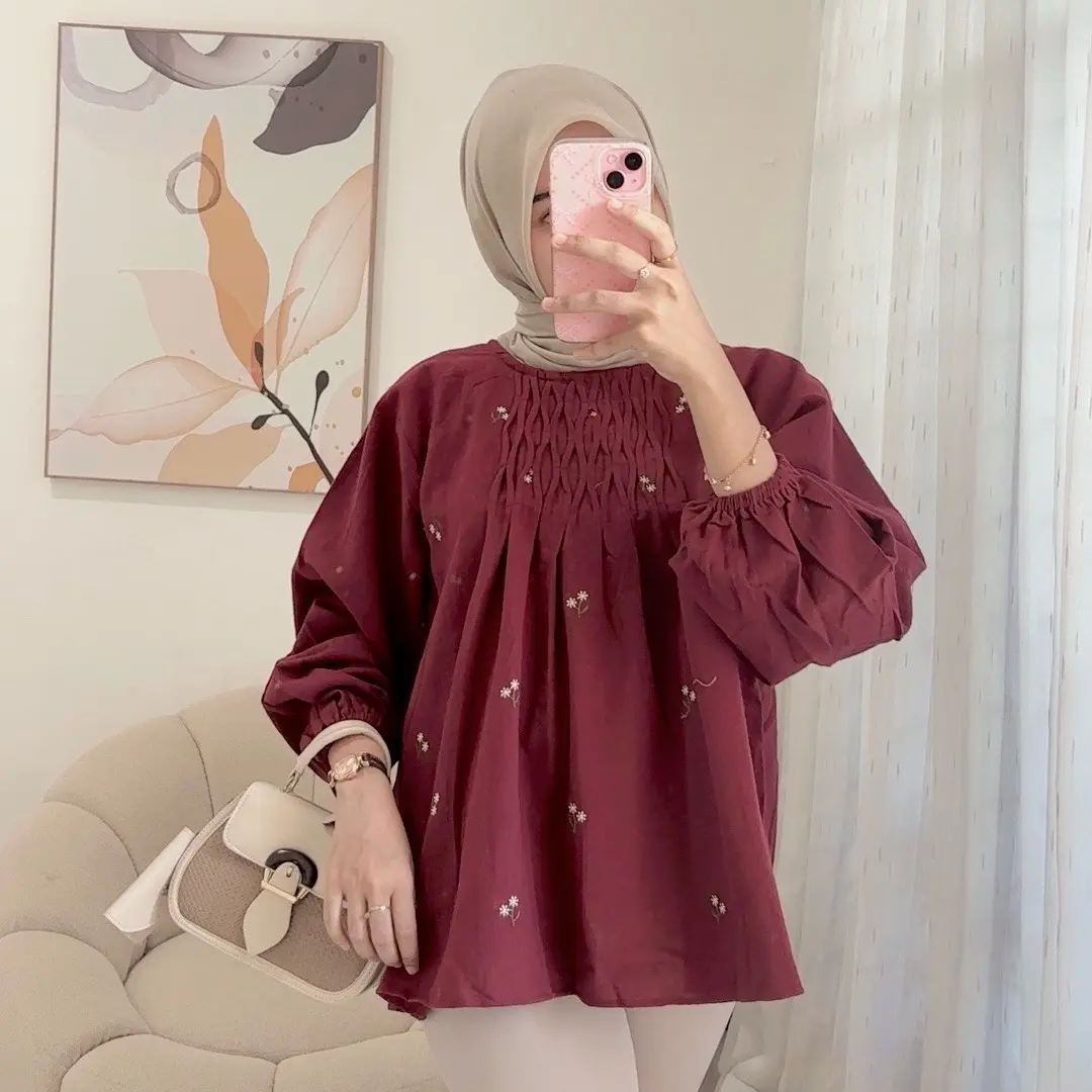 FATIN BLOUSE LINEN WANITA