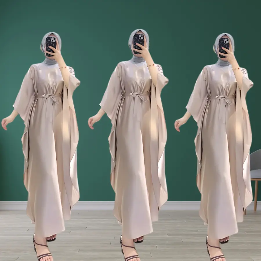 Kaftan Glosi elegan Kaftan silk premium