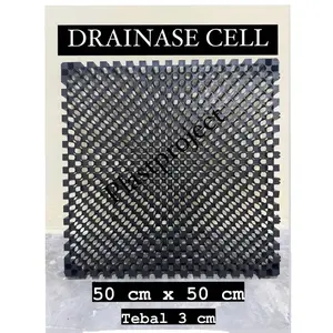 DRAINASE CELL PREMIUM/ DRAINAGE CELL TEBAL/ ALAS RUMPUT SINTETIS UTUH UKURAN 50 x 50 x 3 cm