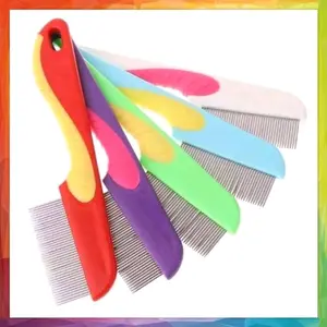 SL - [1 Pcs] Sisir Kutu Logam Sisir Serit Logam Sisir Serit Gagang Sisir Logam Gagang