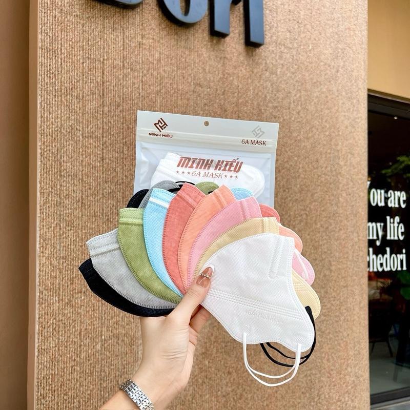 Set 200 ( tặng thêm 60 chiếc 5d ) khẩu trang 6A Minh Hiếu- Kháng khuẩn, chống bụi mịn - Phụ kiện Che Mặt