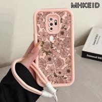 Gambar MHKEID Casing Hp untuk OPPO A5 2020 A9 2020 Case Pola Bunga merah muda Kasing Anti-Sidik Jari Silikon Kasus Lembut Tali gantung Casing - Gaya1, OPPO A5 2020 dari MHKEID MALL Kab. Tangerang 3 Tokopedia