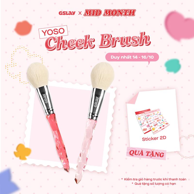 Cọ Má Hồng GSLAY YOSO Cheek Brush lông cọ mềm mượt, tán phấn đều màu, an toàn không gây kích ứng