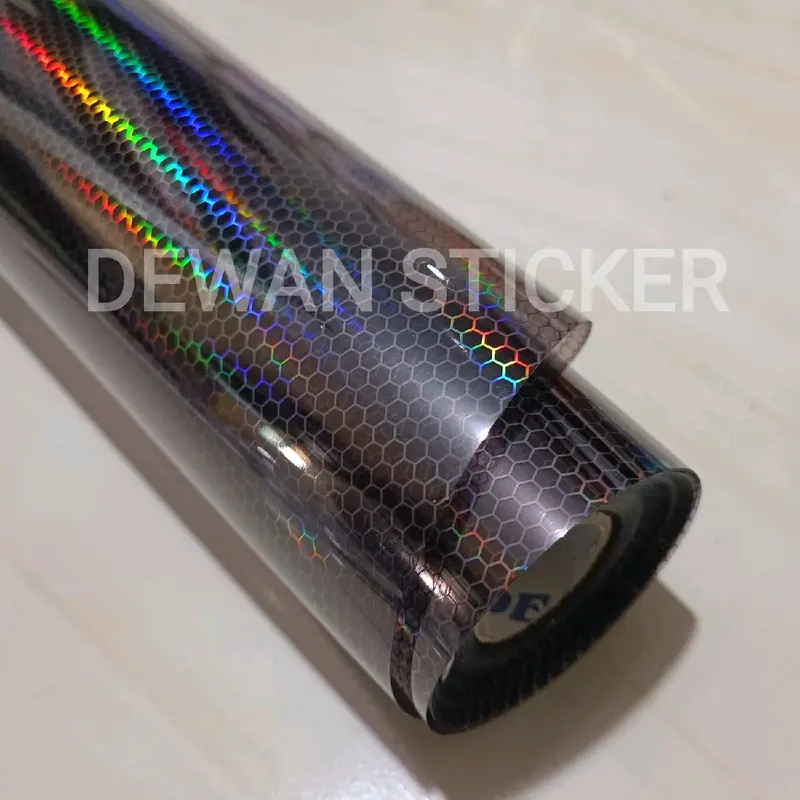 skotlet hybrid sarang tawon transparan hologram pelangi untuk lampu motor dan mobil. dan body motor transparan glosy dan doff Motorcycle 5