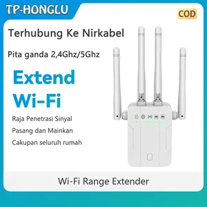 TP-HONGLU,repeater penguat sinyal WiFi terlaris tahun 2025 dengan dual-band 2.4/5Ghz yang dapat dialihkan, mendukung koneksi satu klik, transmisi sinyal stabil, penetrasi sinyal mudah melalui dinding, pengoperasian sederhana, skenario penggunaan yang kaya