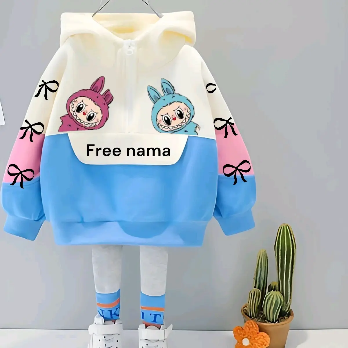Jaket Anak Perempuan Karakter Pita Terbaru - Gratis Nama - Fashion Hoodie Cantik