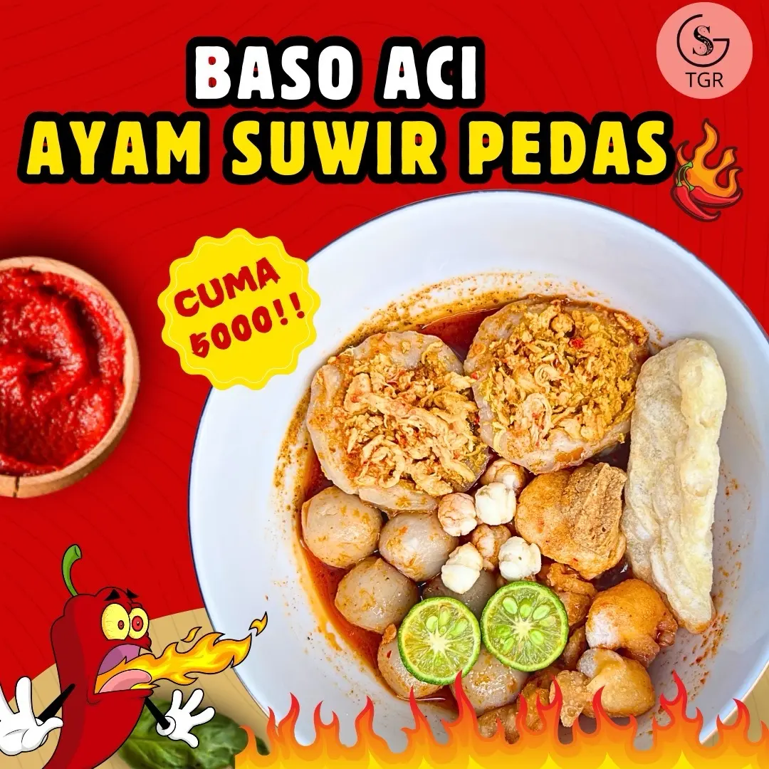 BASO ACI AYAM SUWIR BESTSELLER 1 BUNGKUS KALDU FOOD GST - EKONOMIS Pedas Instan Seblak Cuangki  Makanan - GUDANGSNACK TGR