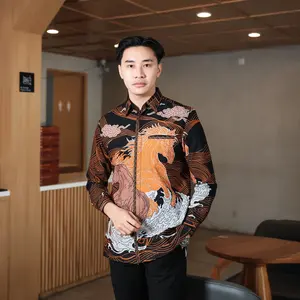 Batik Pria Hem Smock Bordir A828 Katun Halus