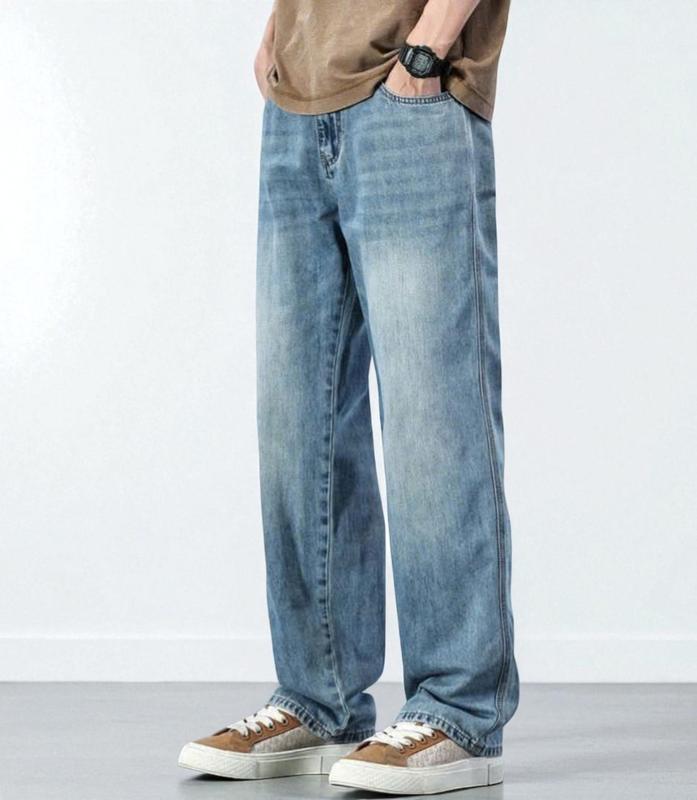 Quần Jean Nam Ống Suông Unisex Chất Cotton Mẫu Mới Có Túi Pants Menswear JENNY Jeans Ong Quan JENNA Jeans Suong Size 28-34