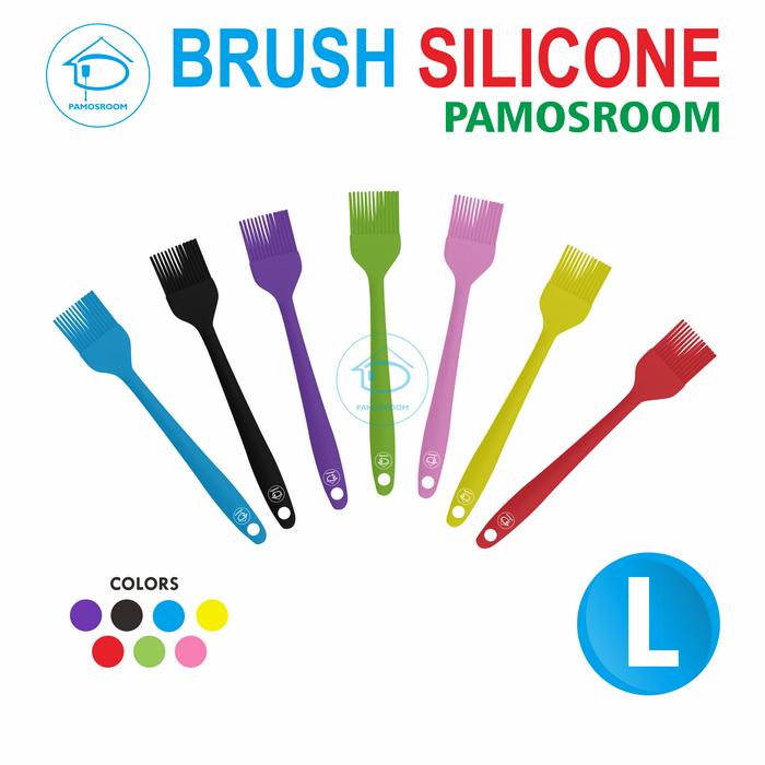 Gambar Pamosroom Kuas Silikon Barbeque BBQ Tahan Panas 26cm Kuas Oles Roti dari pamosroom Kota Administrasi Jakarta Utara Tokopedia