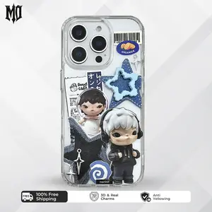 [morveil] Signature - HIRON PHONE CASING FOR IPHONE ANDROID resin phone case cute cartoon lucu unik aesthetic keren y2k - M071