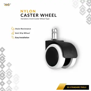 Roda Caster Kursi Gaming 2 Inch Tancap Gaming Silent Chair Colorful Wheel