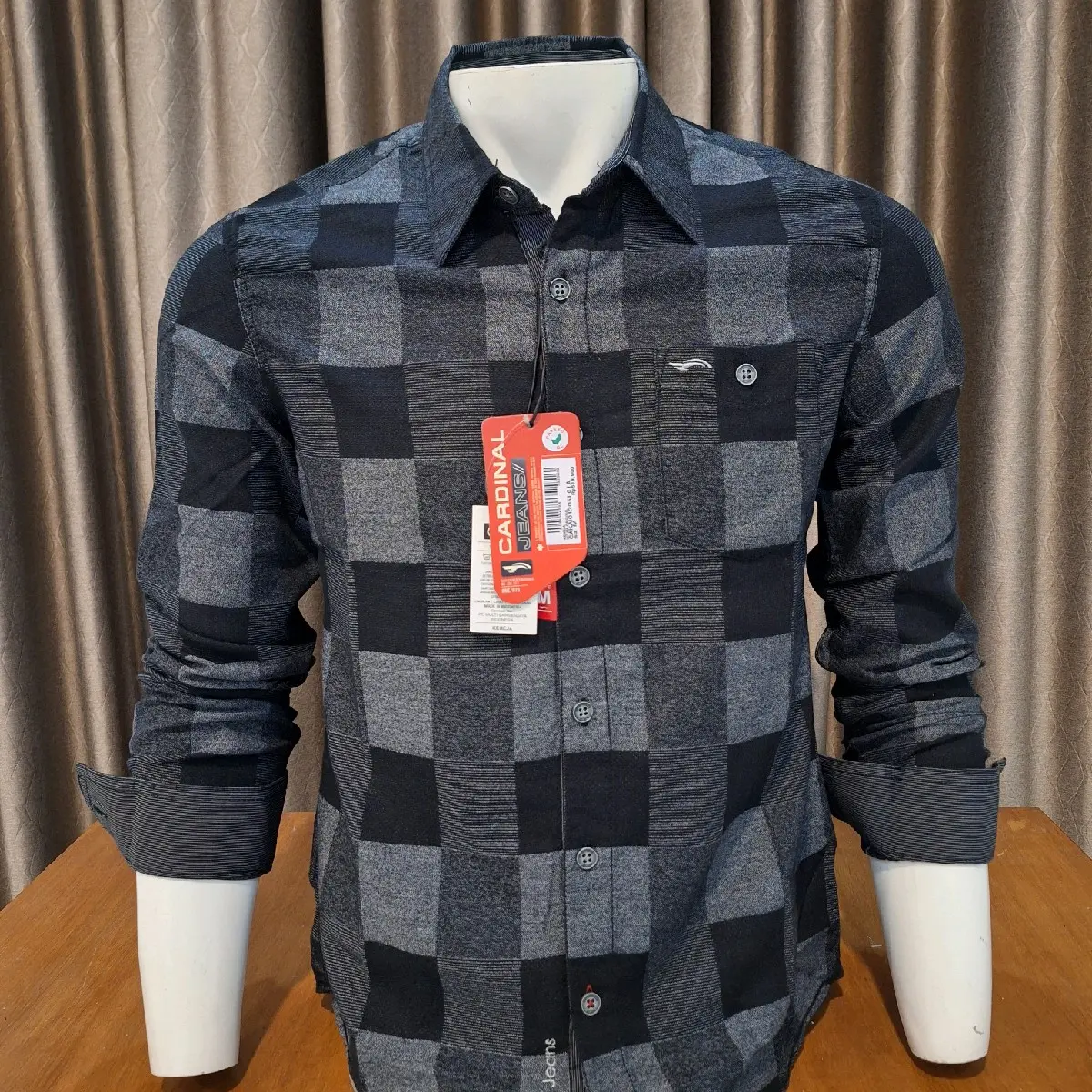 KEMEJA PRIA CARDINAL JEANS ORIGINAL Tangan Panjang
