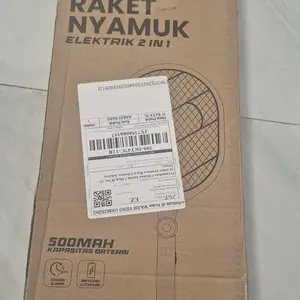 Raket Nyamuk Listrik 2 in 1 Multifungsi 500mAh Tahan 3 Hari Pengisian Ulang Aman untuk Penggunaan Rumah Mosquito Killer Recharge
