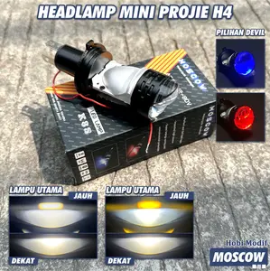 LAMPU H4 LASER AC DC CUT OFF FLAT BILED PROJECTOR Lampu Utama LED Laser Kipas H4 Projector Premium Super Terang Putih Kuning 55W HEADLAMP HEADLIGHT LED H4 Original MOSCOW High Low Plus Kipas Pendingin Cooling Fan Full Aluminium MOTOR MOBIL LED K8