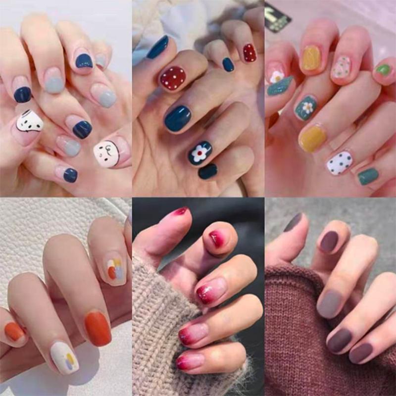 Product Introduction of 2025 pure hand-worn nails, 100 different styles of nails, random blind box, M size, affordable, many styles, fashionable nail stickers. 10