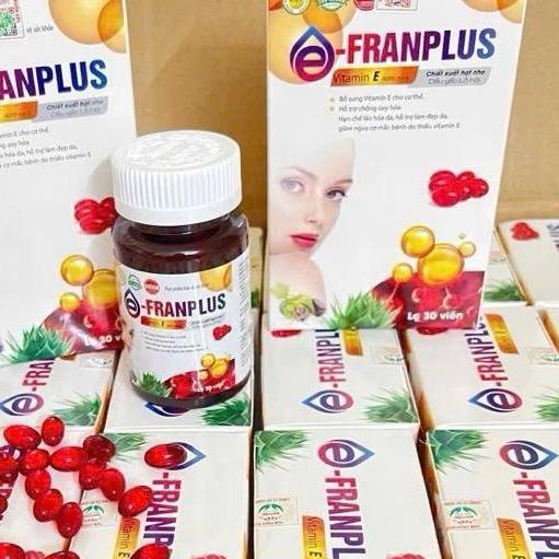 1 Hộp 30 Viên Thực phẩm bảo vệ sức khỏe Vitamin E đỏ 4000 - hỗ trợ làm đẹp da pp ( 1 hộp = 30v )