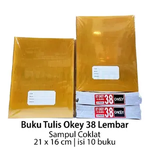 BUKU OKEY 38 LEMBAR UKURAN PENDEK / KECIL (COVER + 36 LEMBAR) - 1 PACK ISI 10 BUKU