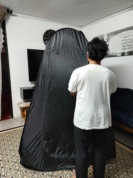 Product Review of Khemah Solat Besar Camping Changing Tent XL Auto Pop Up Outdoor Waterproof Privacy Toilet Shower Bath Fitting Barang Tandas Khemah Solat from T** 0