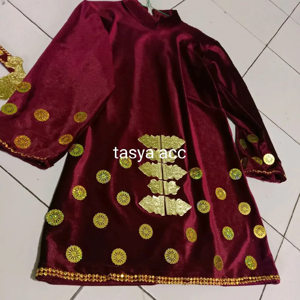 baju penari bahan bludru karet