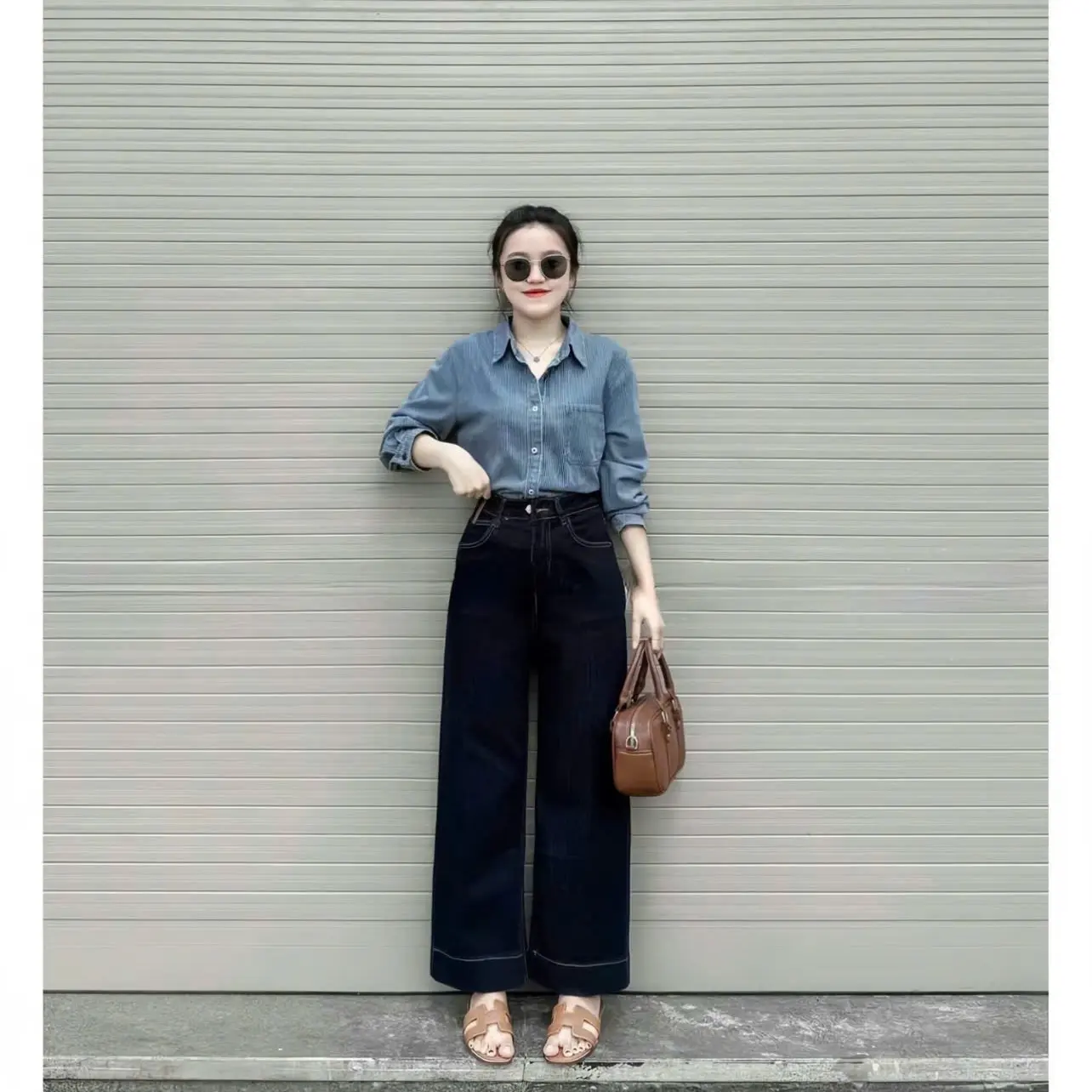 [XẢ KHO  -9 MÀU HOT ]XS-XL Jean Suông Trơn Cạp Cao Bagic Dễ Phối Đồ,  Che Khuyết Điểm | BigBuy360 - bigbuy360.vn