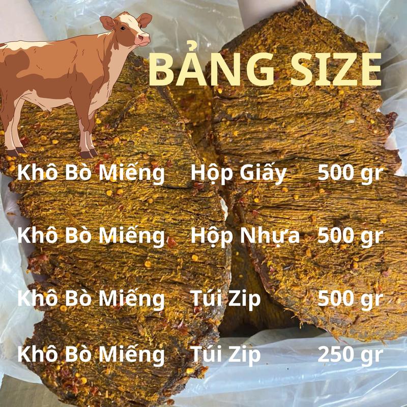 Khô Bò Miếng Tảng Đặc Sản Củ Chi Mềm Ngon Đậm Đà- Tiến Phát Foods-Loại Đặc Biệt 500 gr-250 gr 8