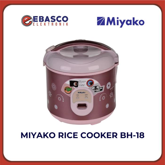 Gambar MIYAKO Rice Cooker BH-18 / BH18 - Magic Com Kapasitas 1,8 Liter Anti Gores & Lengket 395W Bergaransi Resmi dari Ebasco Elektronik Kab. Bandung Barat Tokopedia