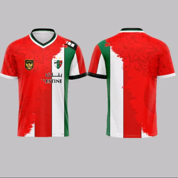 Jersey Indonesia x palestine Football official fanbase - Free request nickname & no punggung Sport 3