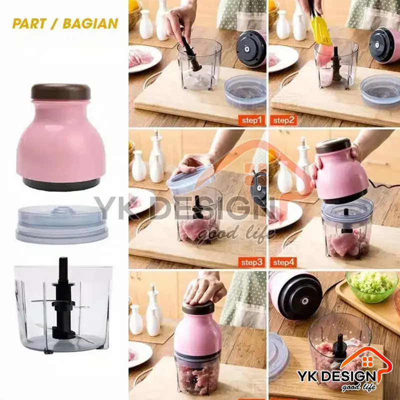 YK DESIGN YK-101 Blender / Penggiling daging sayur buah buah meat mincer chopper kapsul mini 2