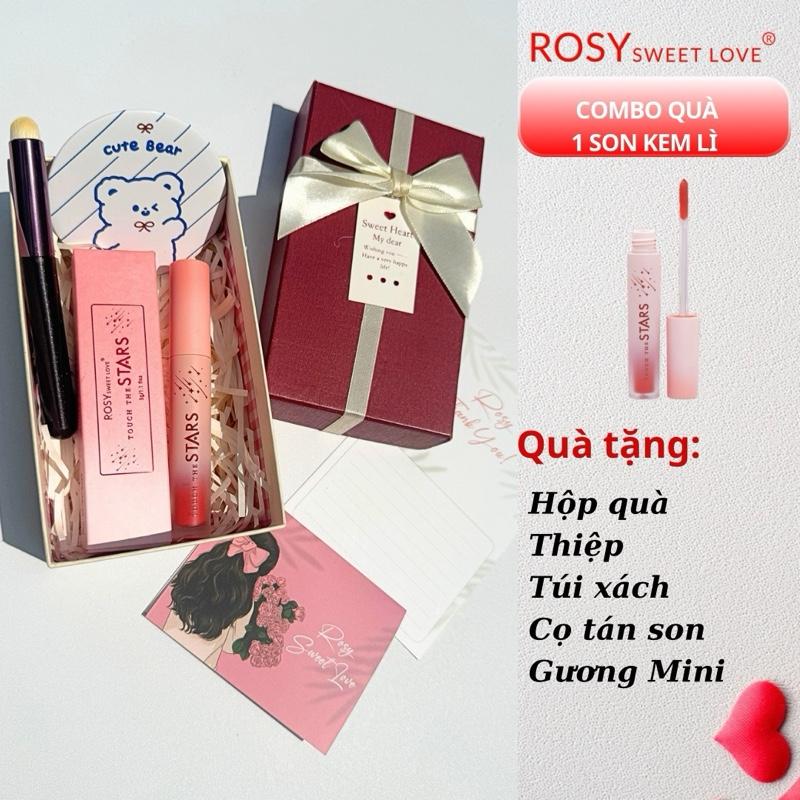 SET QUÀ GIÁNG SINH Son Kem Lì Rosy Rosy Sweet Love quà tặng bạn gái,Trang Điểm Son Môi Cosmetic Mỹ Phẩm Nữ