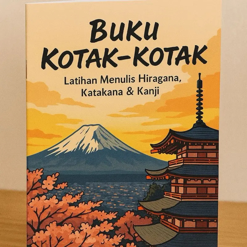 Buku Kotak-Kotak Latihan Menulis Hiragana, Katakana & Kanji