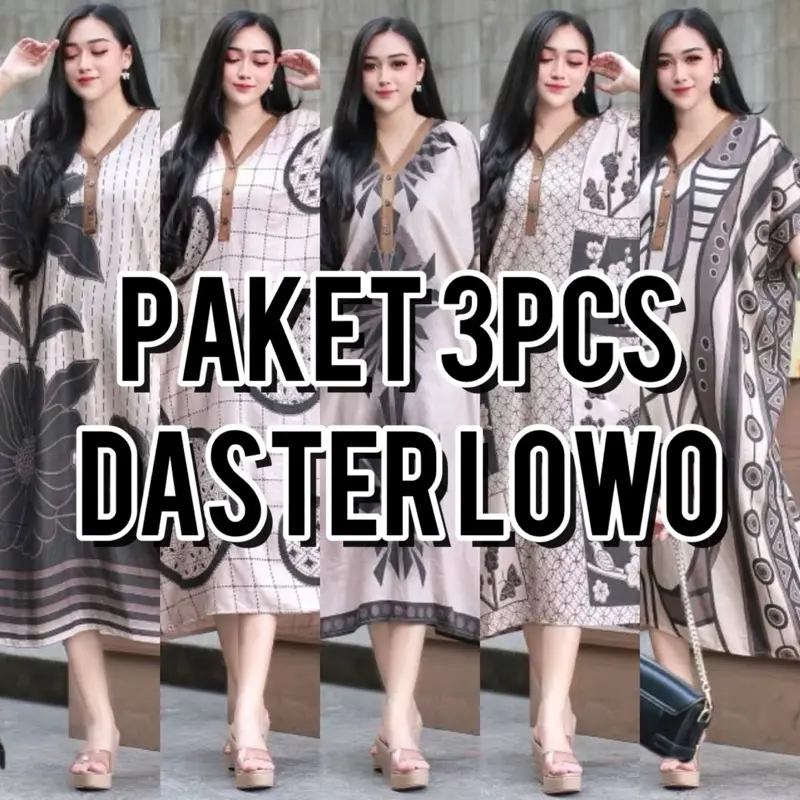 PAKET 3PCS DASTER LOWO JUMBO KANCING DEPAN BUSUI FRIENDLY LD 145 MOTIF KEKINIAN 0