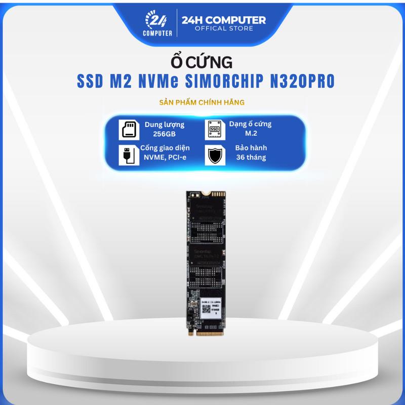 Ổ cứng SSD Simor Chip 256GB M2 Gen 3x4 NVMe -SSD N320PRO Full VAT