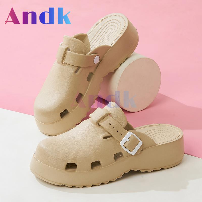 Product Introduction of Andk 2025 Sandal Wanita Wedges Korea Sandal Slop Premium Platform Sandal Wanita Sepatu ibadah Muller Clogs Cewek Sendal 25