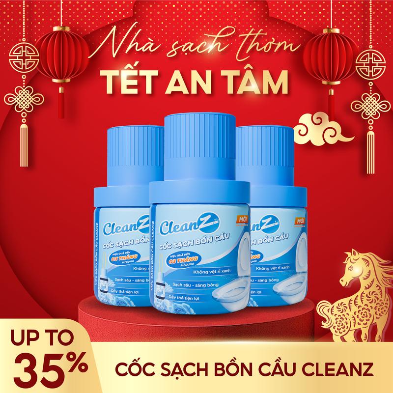 Cốc Sạch Bồn Cầu CleanZ Tẩy Sạch Mảng Bám Kháng Khuẩn Khử Mùi Hôi Dành Cho Nhà Vệ Sinh Thơm Mát