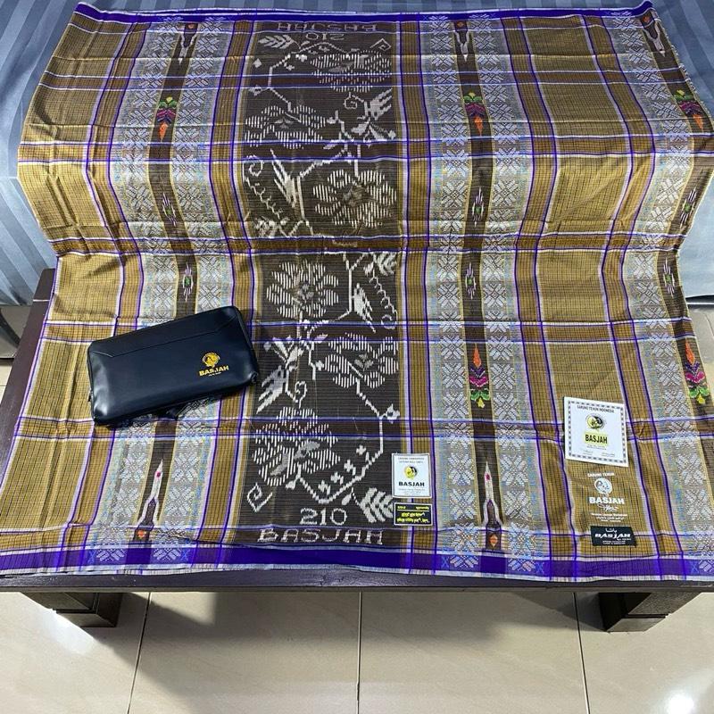 Sarung sutera BASJAH varian STC songket sutera asli 100% original spunsilk 210/2 8