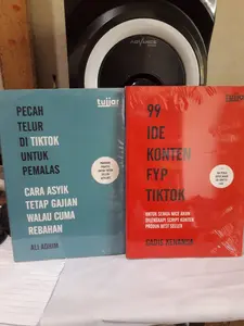 paket 2 buku tiktok 99 ide konten dan pecah telur