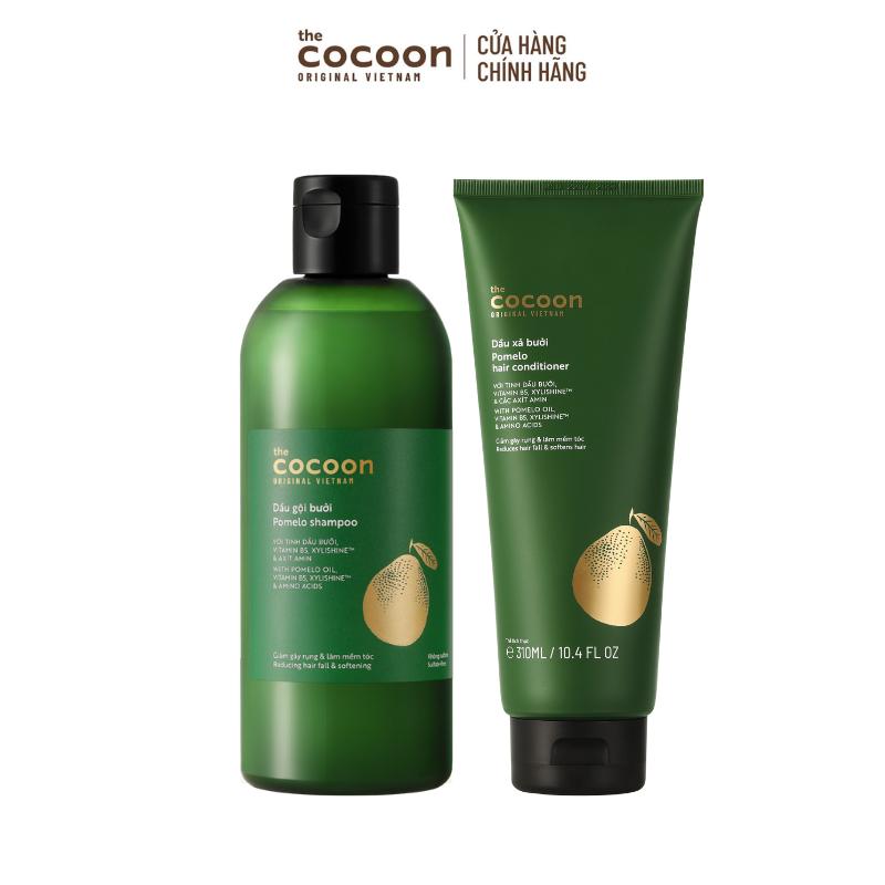  Combo Dầu gội bưởi Cocoon giúp giảm gãy rụng và làm mềm tóc 310ml + Dầu xả bưởi Cocoon 310ml 