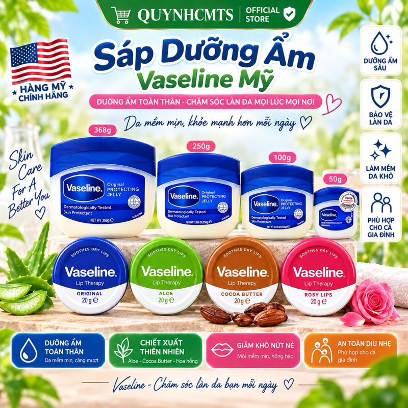 [CHÍNH HÃNG] Sáp Nẻ VASELINE Hỗ Trợ Dưỡng Ẩm Toàn Thân Đa Năng